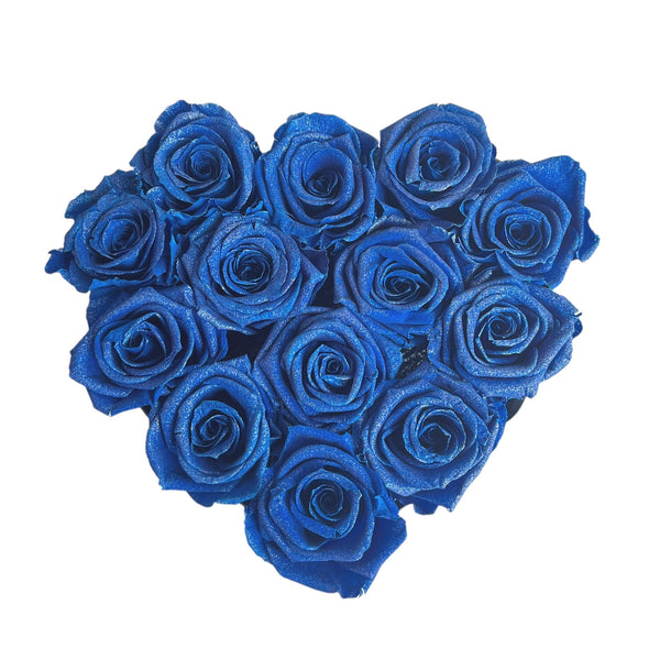 Large Glittery Deep Blue Heart Special (1 left)