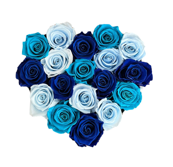 Blue Mix Black Marble Heart Special (1 left)