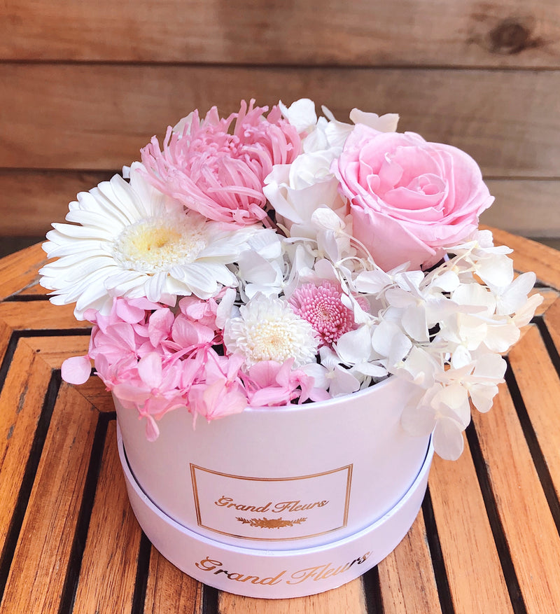Infinity Rose Flower Box (Pink Box) – Beaudry Flowers
